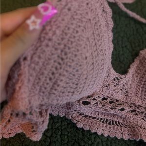 Cute Pink knitted beach Top🎀